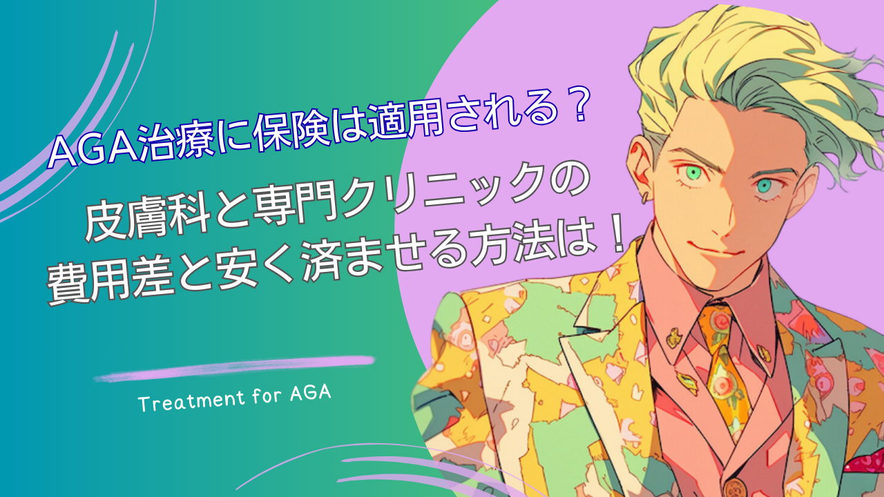 AGA治療に保険は適用される？皮膚科と専門クリニックの費用差と安く済ませる方法は！