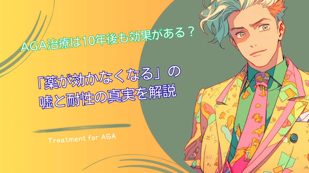 AGA治療は10年後も効果がある？「薬が効かなくなる」の嘘と耐性の真実を解説
