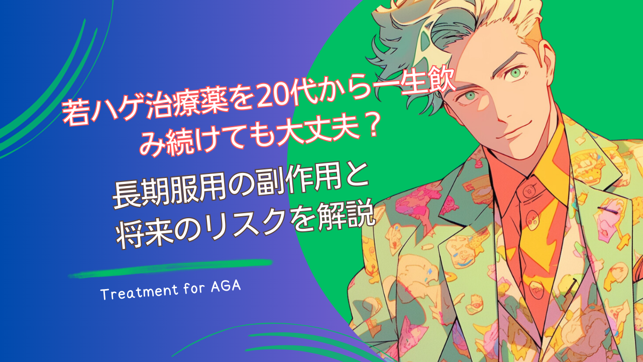 若ハゲ治療薬を20代から一生飲み続けても大丈夫？長期服用の副作用と将来のリスクを解説