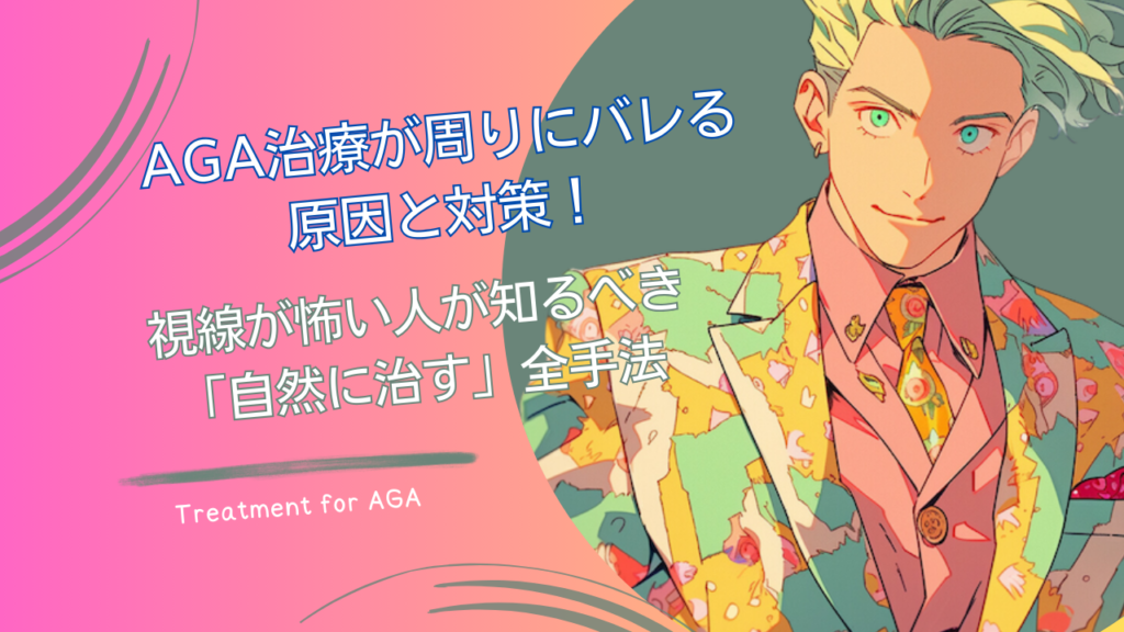 AGA治療が周りにバレる原因と対策！視線が怖い人が知るべき自然に治す全手法