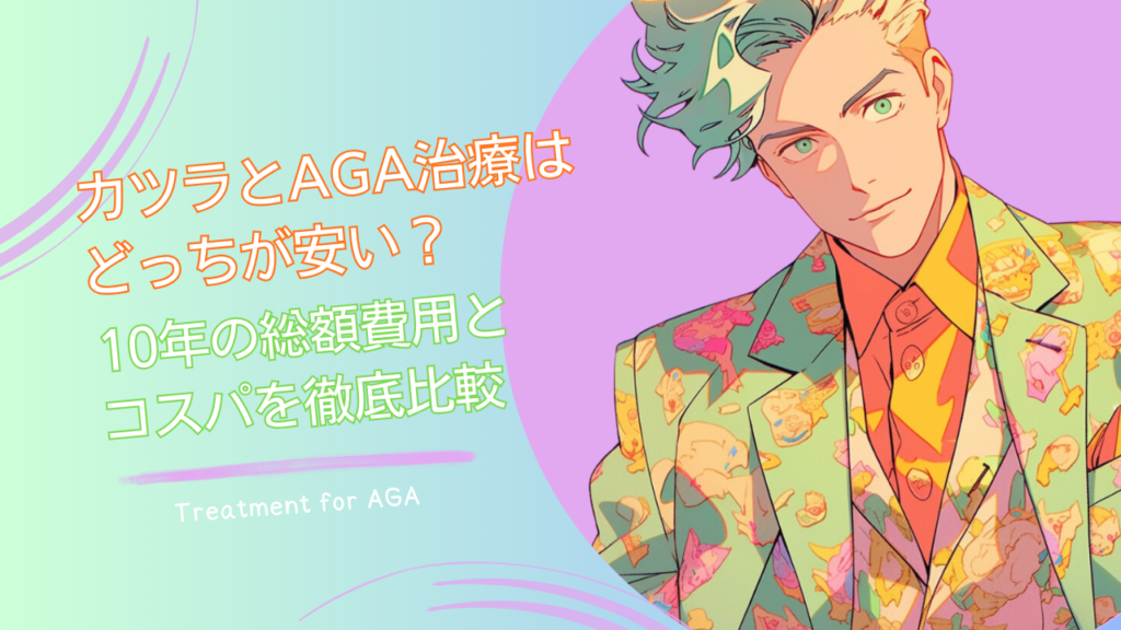 カツラとAGA治療はどっちが安い？10年の総額費用とコスパを徹底比較