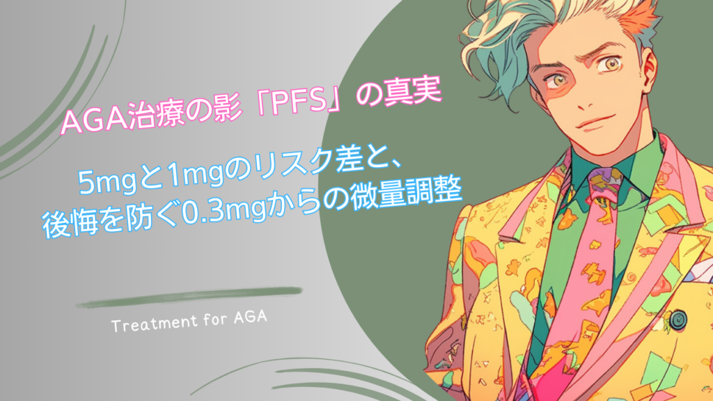 AGA治療の影「PFS」の真実｜5mgと1mgのリスク差と、後悔を防ぐ0.3mgからの微量調整
