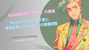 AGA治療の影「PFS」の真実｜5mgと1mgのリスク差と、後悔を防ぐ0.3mgからの微量調整