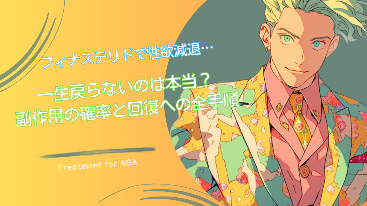 フィナステリドで性欲減退…一生戻らないのは本当？副作用の確率と回復への全手順