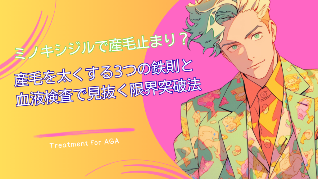 ミノキシジルで産毛が濃くなるだけで終わる？太くならない原因と硬毛化への対策法