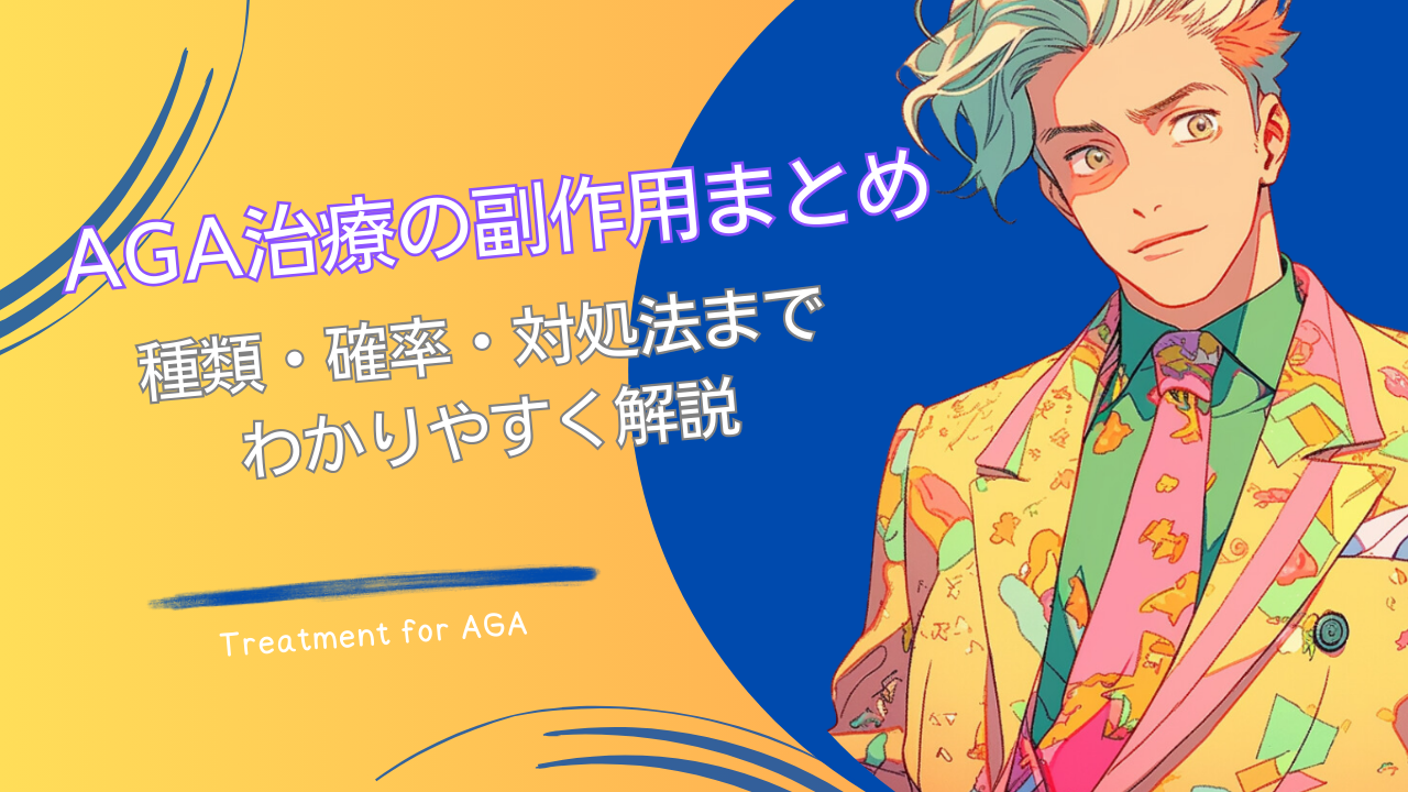 AGA治療の副作用まとめ｜種類・確率・対処法までわかりやすく解説